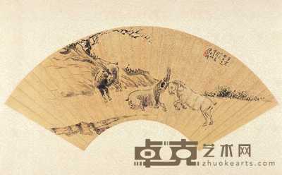 王维翰 三羊开泰 53×18cm